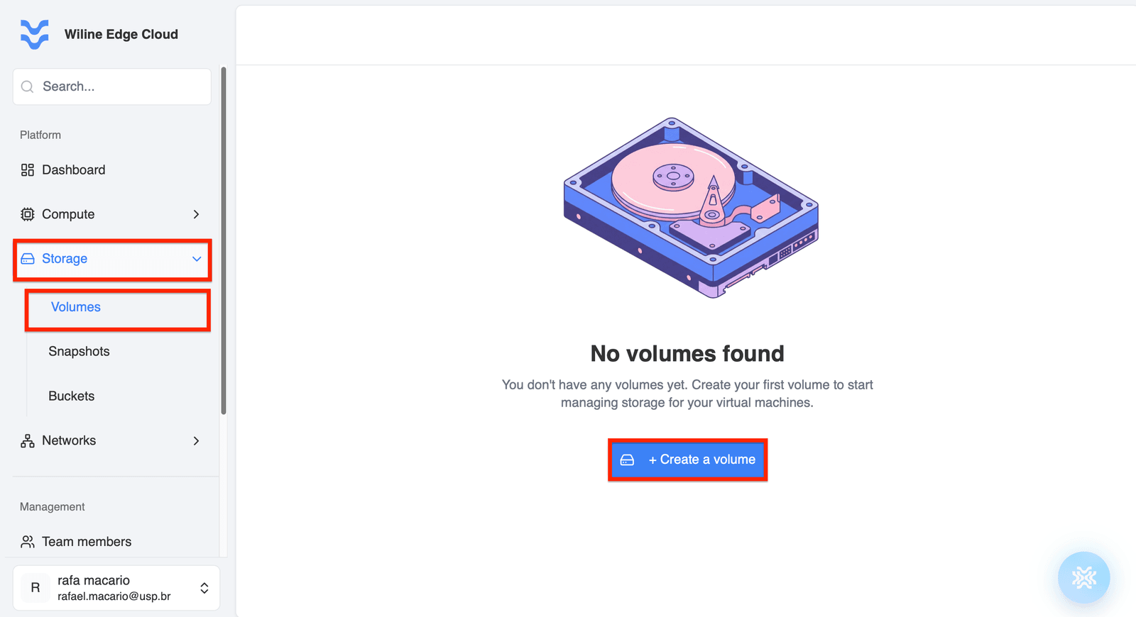 Deploy volume button