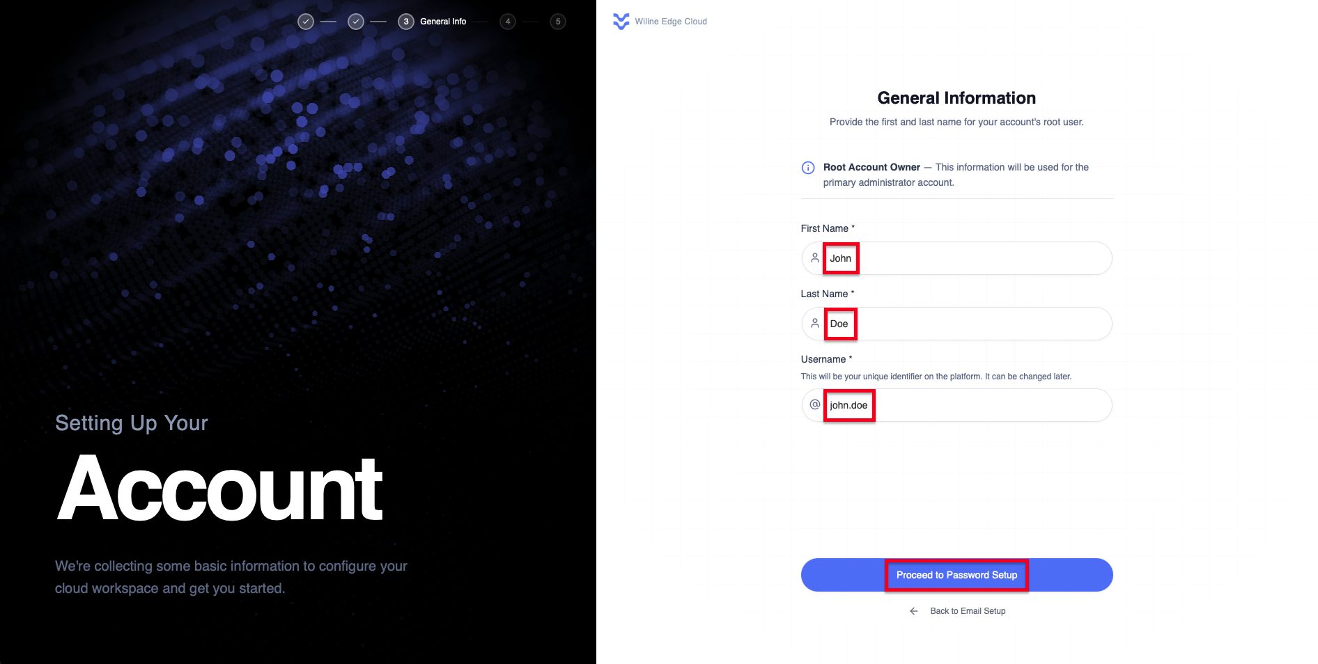 Root user information