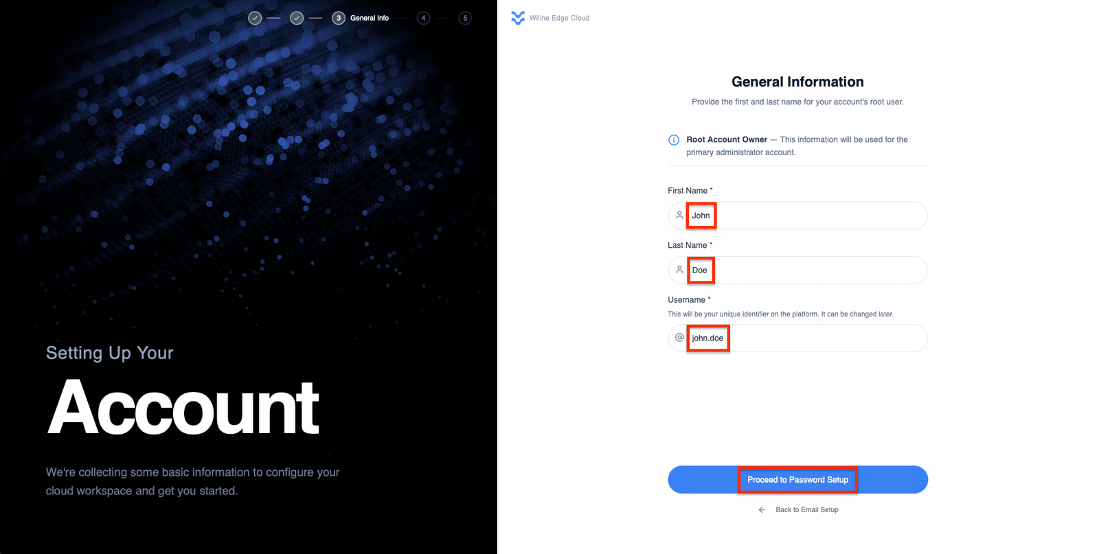 Root user information