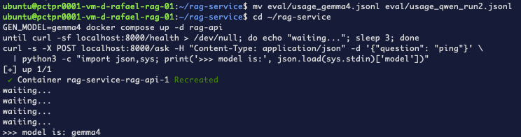 Cambiando el servicio a gemma4 y verificando desde la respuesta