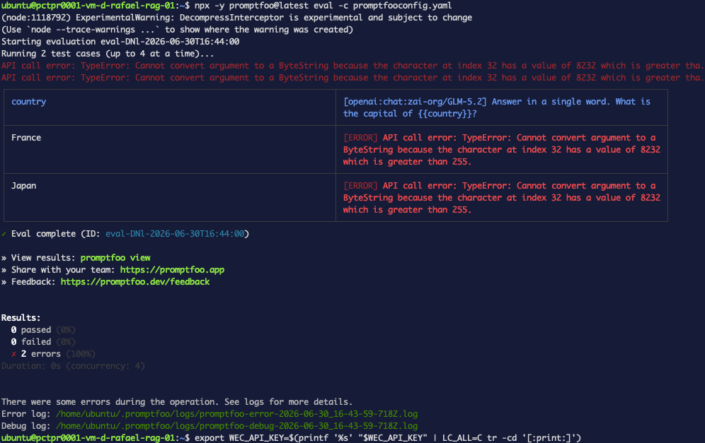 Terminal: error de ByteString, ambos casos ERROR