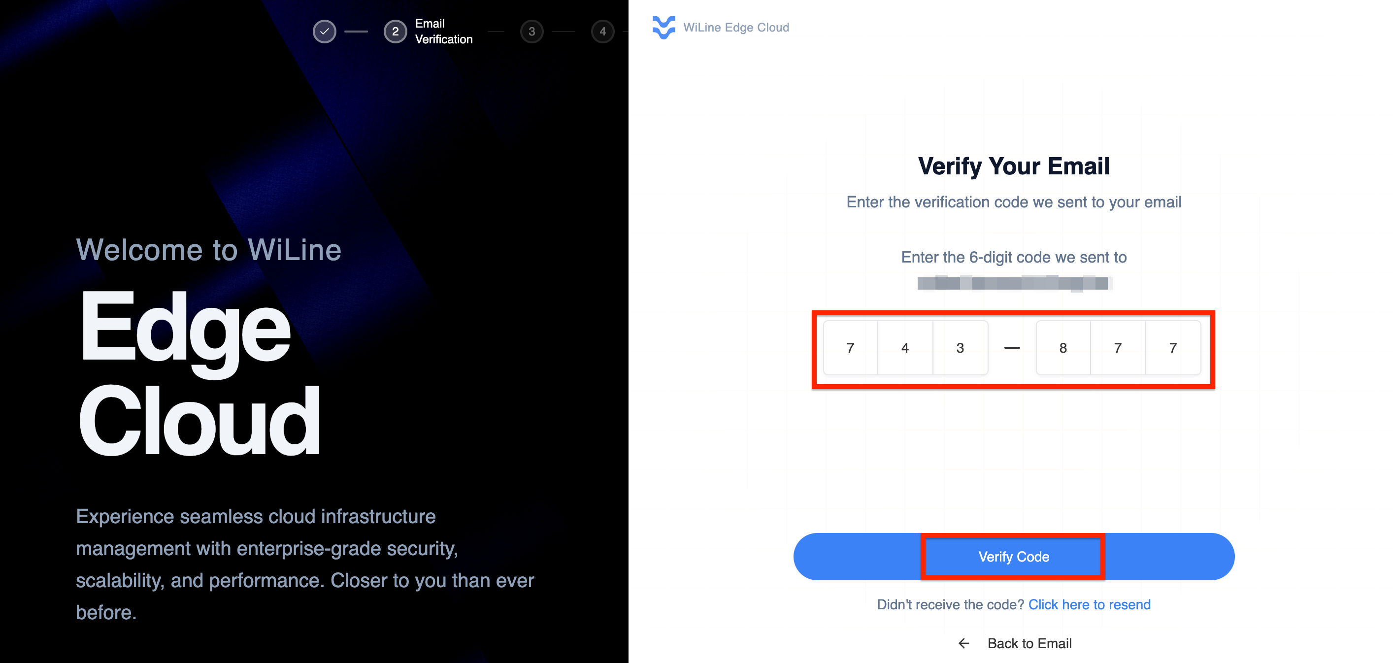 Código de verificación de correo electrónico
